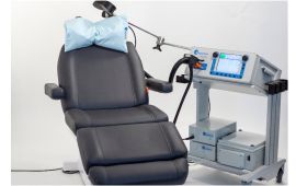 The Repetitive Transcranial Magnetic Stimulation therapy room